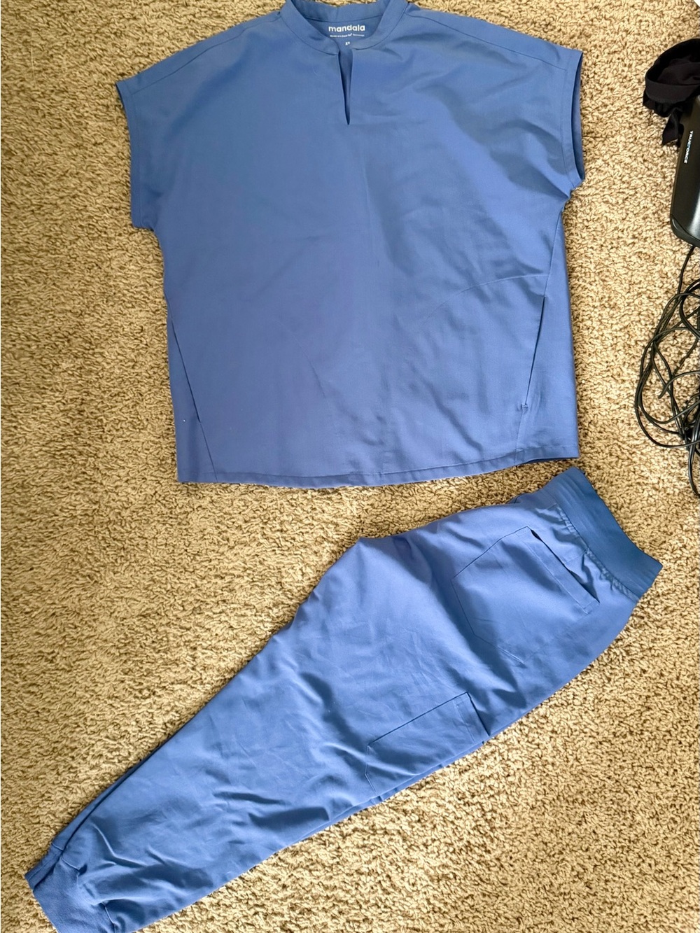 Mandala Women's Blue scrub set